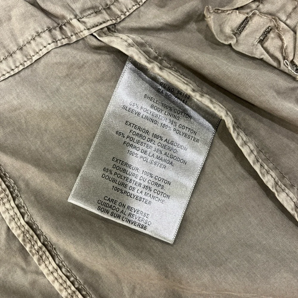 SOLD Levi's Army Jacket Womens M Green Hooded Field Chore Military Utility Coat - Picture 13 of 16